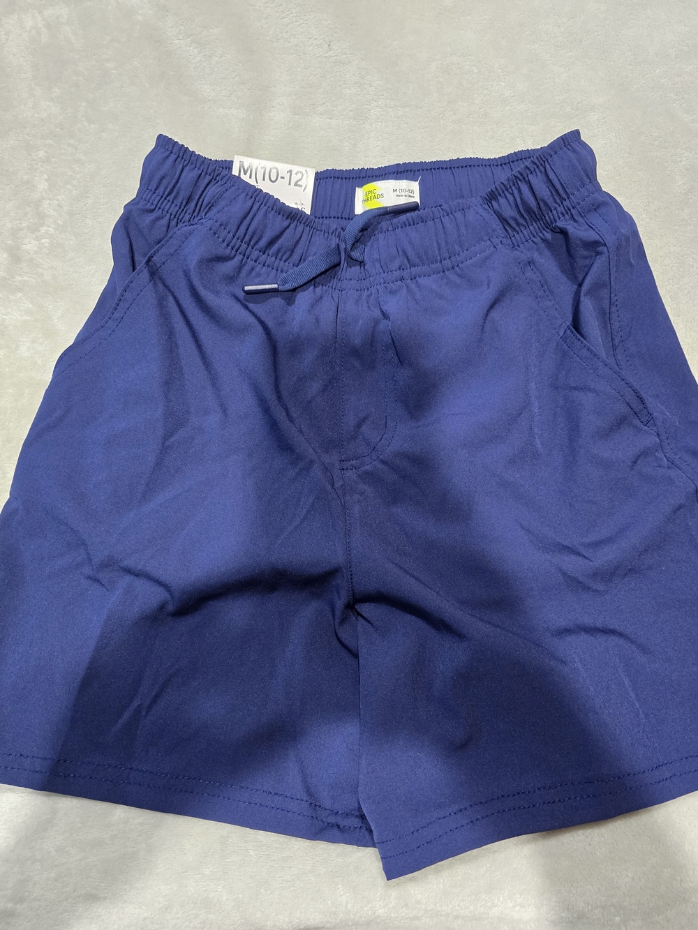 Epic Threads Navy Blue Elastic Waist Active Shorts